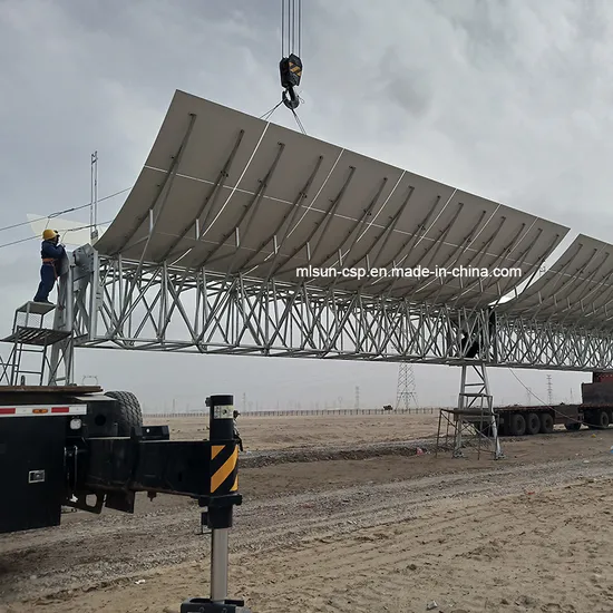 Sun Tracking Solar Parabolic Trough Concentrator for Large Scale Power Plants