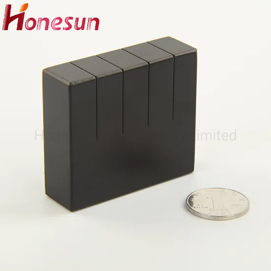 Custom Black Epoxy Coated Neodymium Magnet
