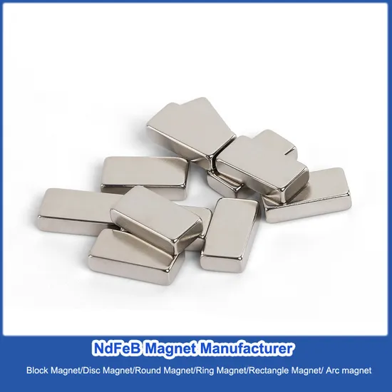 Rare Earth Permanent N35/N38/N40/N42/N45/N48/N50/N52/N55 Neodymium Sintered Block Dics Cylinder Arc NdFeB Magnet