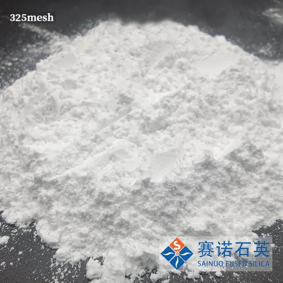 A Grade 325f Sio2 99.95% Purity Fused Silica Powder with Good Thermal Shock Resistance