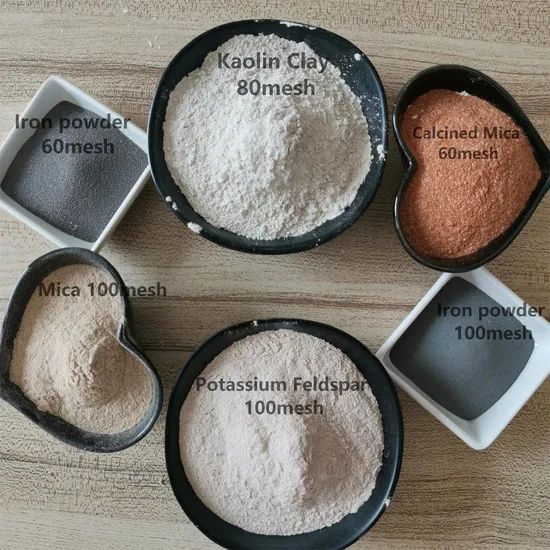 Factory Supply Feldspar Powder Iron Powder Calcined Mica Used for Welding Electrode Stainless Steel Electrode