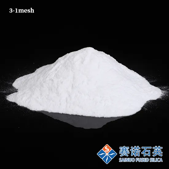 Fused Silica Sand Grade a From Sainuo Quartz Raw Materials High Purity Sio2 99.95% 3-1mm