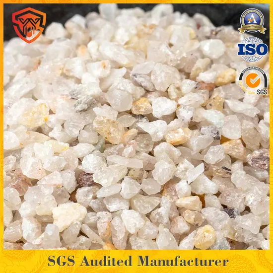 Natural Quartz Sand 0.6-1.2mm for Sewage Filtration Applications