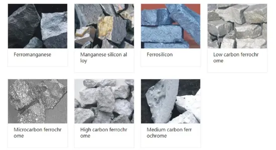 Ferromanganese Ferrosilicon Ferrochrome Manganese Silicon Alloy