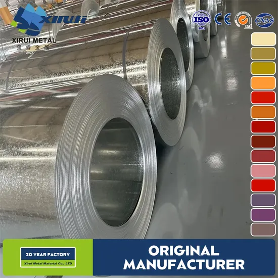 ASTM AISI Hot Dipped Gi Gl PPGI PPGL PVDF PE G40 G60 G90 Color Coated Galvanized/Galvalume Steel Sheet Coil for Building Material
