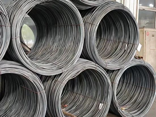 Hot Rolled Ribbed Round Coil Hrb355 SAE1006 SAE1008 Wire Rod 5.5mm 6.5mm Steel Wire Rod Coil