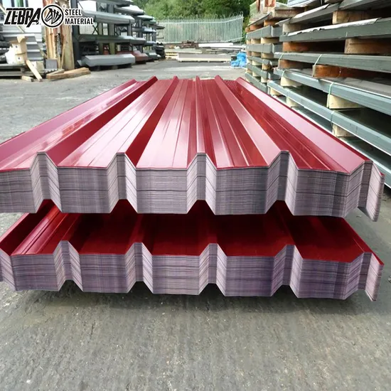 Wholesale PPGI Prepainted Color Corrugated Steel Metal Roofing Sheet