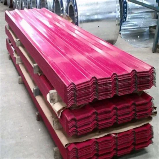 Building Material Corrugated PPGI Q235B Galvanized Prepainted Steel Roofing Plate