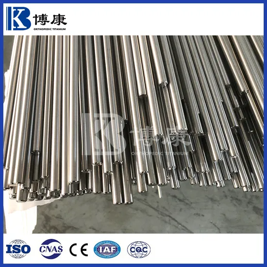 Medical Titanium Bar Material ASTM F67 Medical Implants Grade 2 Pure Titanium