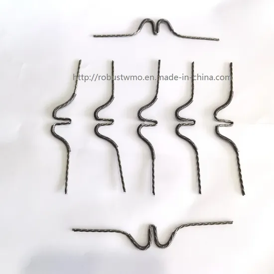 Two Peaks Tungsten Filament with Tungsten Springs for Coating Car Lights