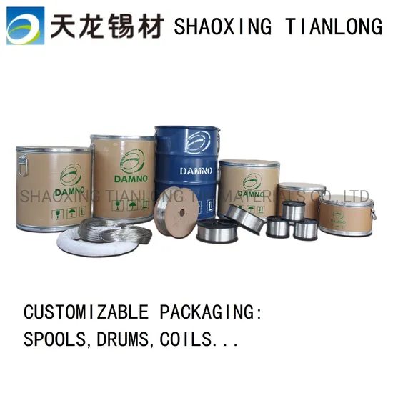 Chinese Factory Sn20Zn80 Metal Spray Wire