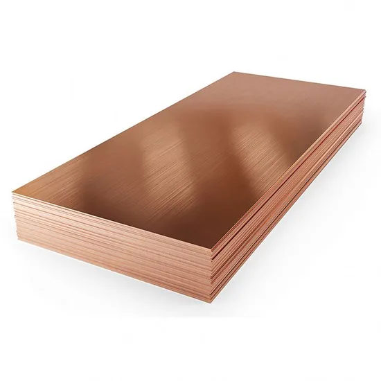 C10100 Copper Plate/Sheet The Hot Working Temperature Is 650 to 850° C The Low Temperature Annealing Temperature Is Between 270° C and 300° C