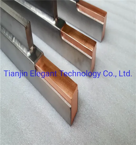 Titanium Clad Copper /Oxygen Free Copper Clad Titanium Busbar for Galvanizing Lines