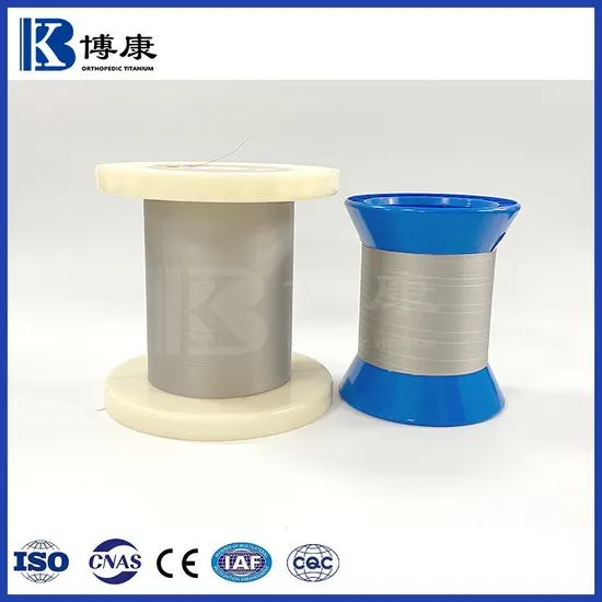 Surgical Titanium Product Gr2 Gr3 Pure Titanium Ultra-Fine Wire for Medical Stapler