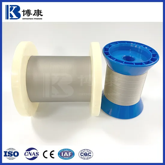 Surgical Titanium Product 0.20-0.28mm Medical Pure Titanium Wire for Surgical Staplers