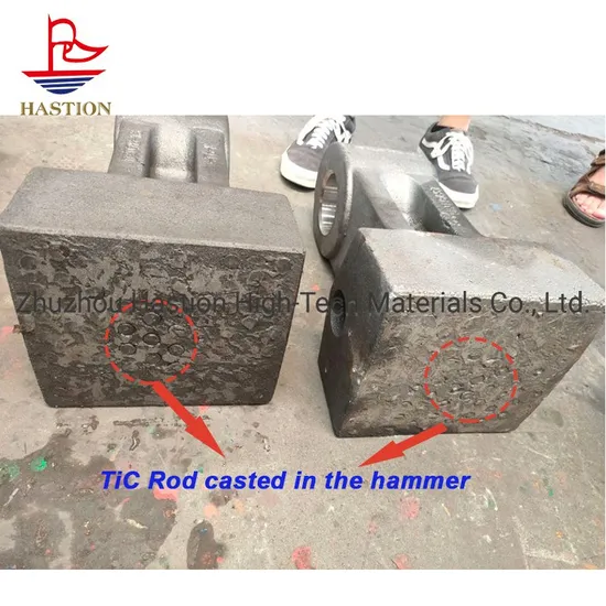 Titanium Product Titanium Carbide Rod Used for Hammer Crusher