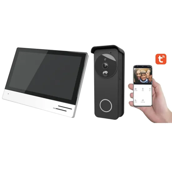 Ahd 720p WiFi Wireless Video Doorbell with Monitor