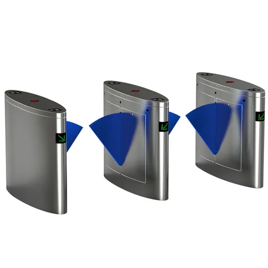 Glass Barrier Stainless Steel Electronic Automatic Subway Entrance Access Control Flap Turnstile