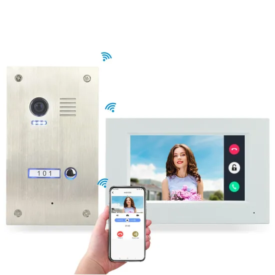 HD Video Intercom 7" 4-Channel Home Security Video Doorphone