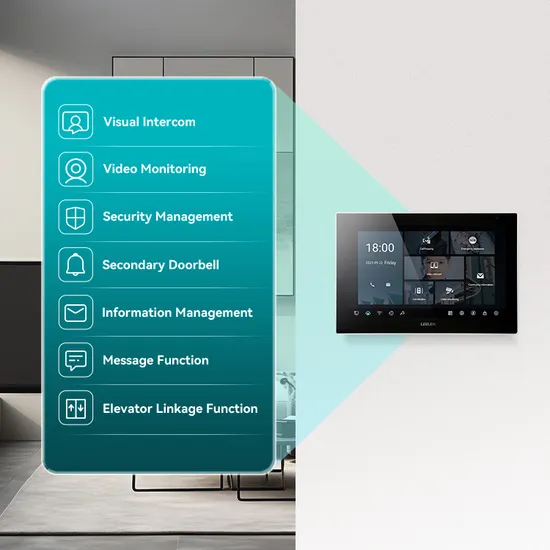 Leelen Custom Home Intercom System Smart Indoor Station WiFi IoT 10.1 Inches HD Touchscreen Android Video Intercom