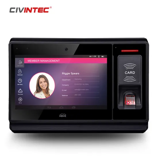 Smart WiFi 3G Bluetooth Android NFC MIFARE Reader Biometric Fingerprint Time Attendance OEM Logo Printing