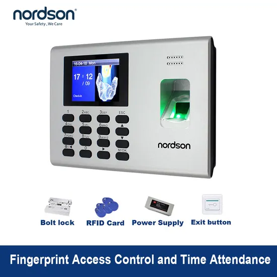 Self-Service Report Built-in Battery RFID Card Zksoftware Standalone Fingerprint Access Control