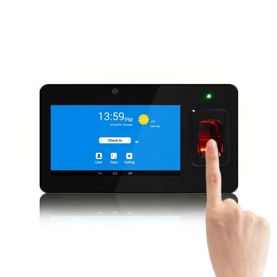 Wireless WiFi GPS Bluetooth Android Portable Biometric Fingerprint Terminal Time Attendance with Battery