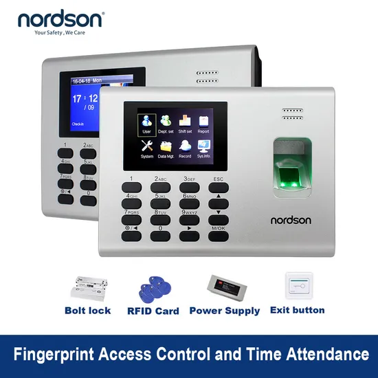Self-Service Built-in Battery RFID Card WiFi Biometric Face Fingerprint Recognition Access Control Fingerprint Time Attendance