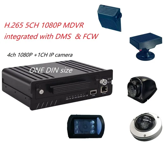 HD H. 265 4CH 5CH Mobile DVR Adas Bsd