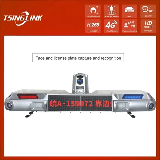 Super Starlight Support License Plate Recognition 4G Camera Lpr Warning Light for Car