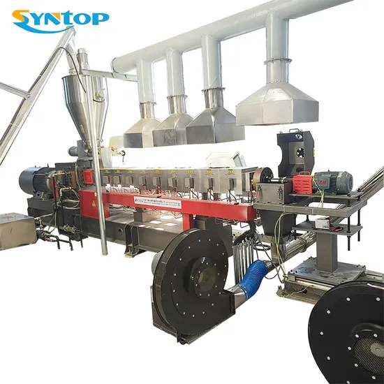 High Efficiency WPC Plastic Extrusion Twin Screw Wood Plastic Composite Extruder Machine