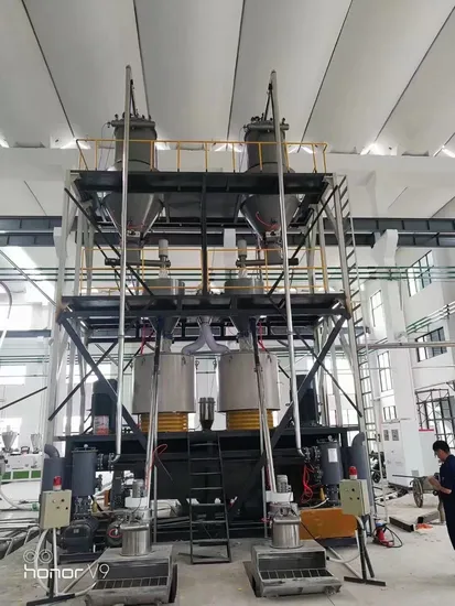 High-Speed Manufacturer Plastic Powder Granule Mixer Automatic Mixing Conveyer Metering for PVC UPVC Floor Profiles and Pipes for Extruder Machine
