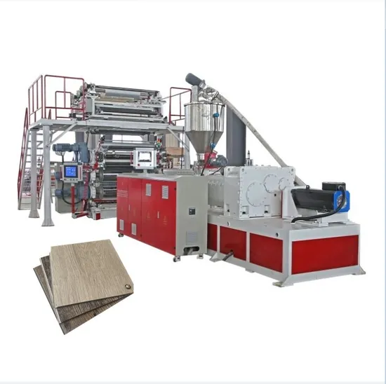 Spc PVC Vinyl Floor Tile Plank Production Machine Extrusion Line