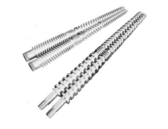 Full Covering 55/110mm Twin Conical Screw&Barrel/Cylinder for Plastic Extruder Machine