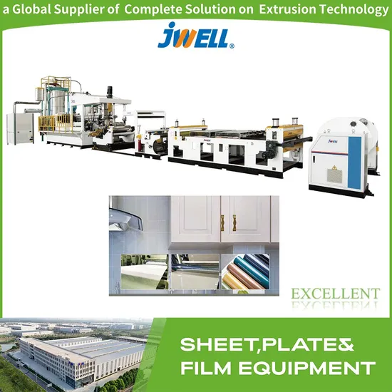 Jwell Gag/PETG Sheet Making Automatic Plastic Machine Equipment Production Extruder Line