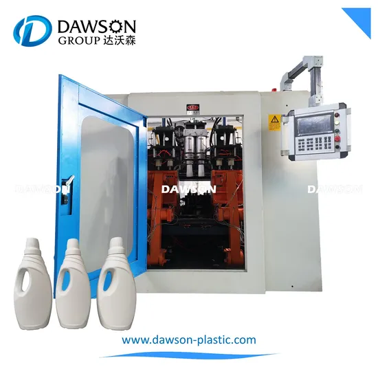 Double Station for HDPE Laundry Liquid Bottle Plastic Blowing Machine