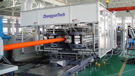 Zhongyuntech Model Zc-180h PP Plastic Double Wall Corrugated Pipe Making Machine/Extrusion Line