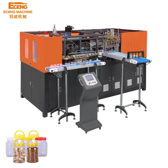 2 Cavity Pet Jar Stretch Blow Molding Machine / Wide Jar Bottle Making Machine