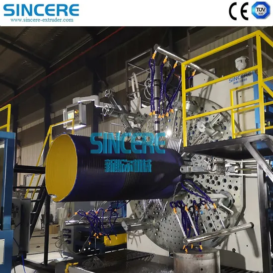 Extrusion Machinery for Large Diameter Double Hollow Wall Spiral Winding Pipe