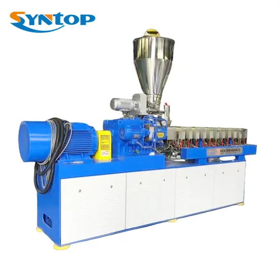 China Auto Type 35mm Strands Pelletizing Extruder Machine Plastic Granulator
