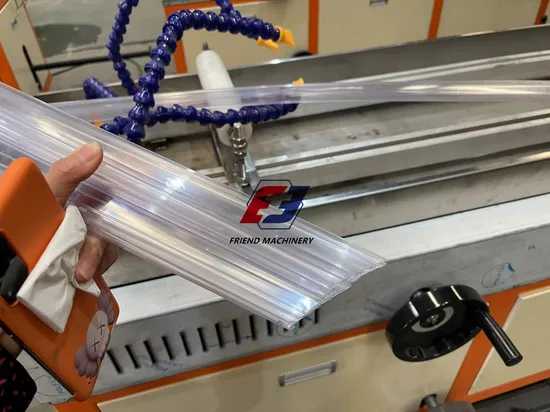 Sj50 Sj25 Single Screw Co-Extrusion/Extruder PVC Shelf Hanging Movable Price Tag Label Holder Making Machine