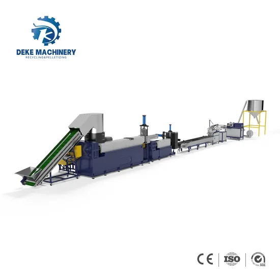 Sj160 Plastic Granulator Machine for Three in One with Agglomerator PE PP Film Bag Recycling Pelletizing Machine Line