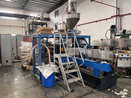 Plastic Masterbatch Production Line with Air Cooling Strand Pellletizing Line
