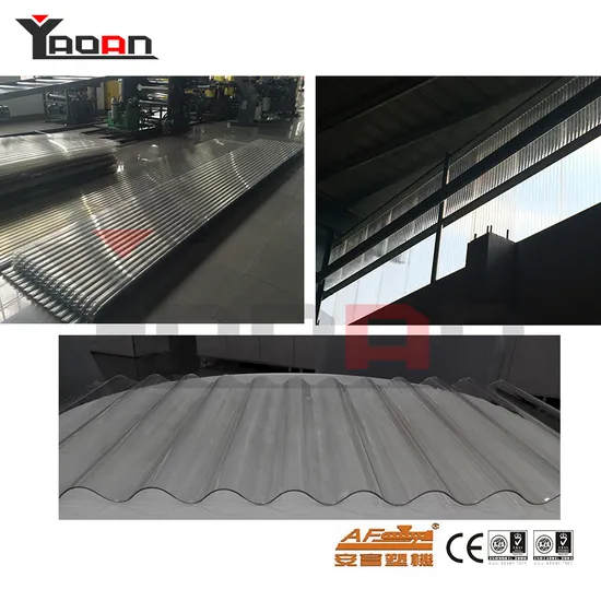PVC Pet Clear Corrugated Roof Wave Roofing Tile Sheet Machinery
