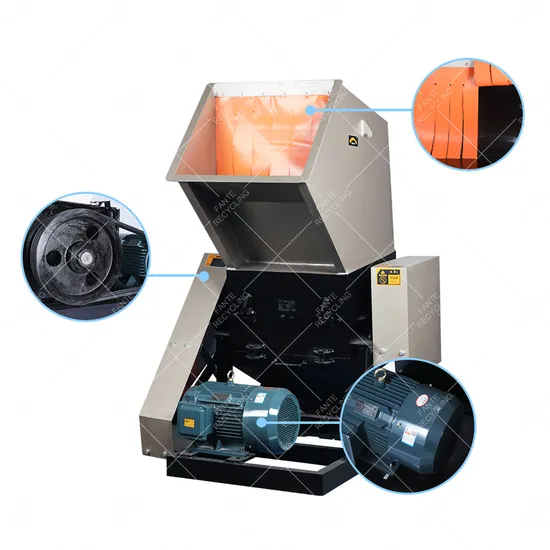 Bottle Machines PVC Styrofoam Film Scrap Plastic Shaft Waste Casing Equipment Crusher