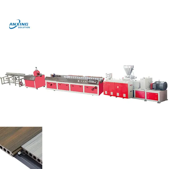Plastic WPC Profile Production Line for WPC PE Decking Fencing and Wall Cladding