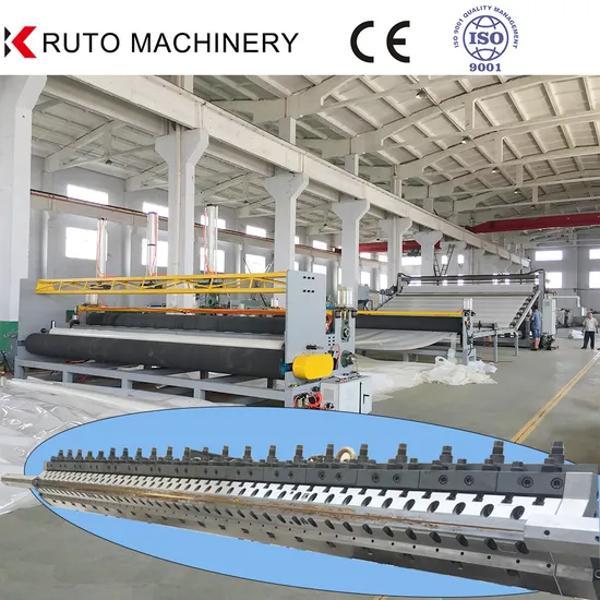 Extra Width Liner Sheet HDPE Geomembrane Plastic Extruding Extrusion Line