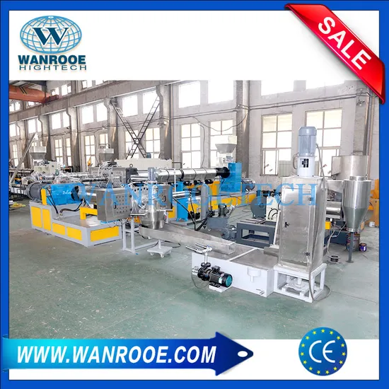 Double Stage Waste PP PE Film Regrind Material Pelletizing Machine