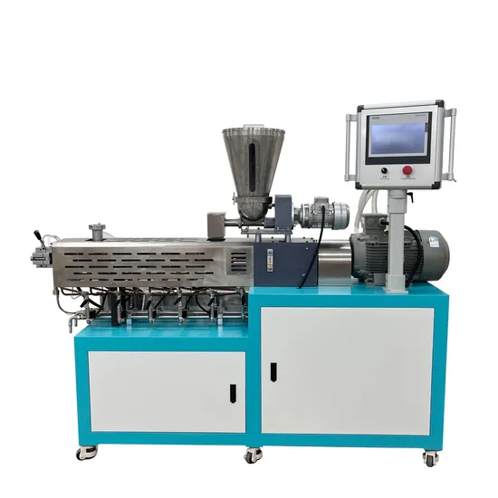 PLA Pbat Bio Degradable Plastic Twin Screw Extruder Pelletizing Granulator Machinery