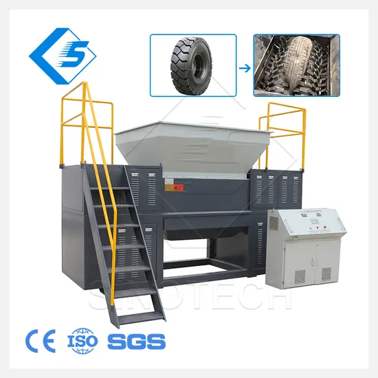 China Suppliers High-Efficient Hot Sale Popular Cheap Garbage Truck Tire / Rubber/ Old Tire Wood Shredder Tyre Crusher Recycling Machine Price in China